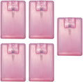 5Pcs Pink 20Ml/ 0.67Oz Card Type Spray Bottles Refillable Perfume Atomizer Container Portable Fine Mist Spray Bottle Travel Bottle Refillable