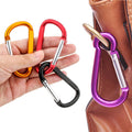 10 Pack 3'' Aluminum Spring Snap Hook Carabiner D Ring Carabiner Clip Camping Accessories Fishing Hiking Traveling and Keychain Craebuer