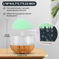 Weljoy Zen Raining Cloud Night Light Aromatherapy Essential Oil Diffuser Micro Humidifier Desk Fountain Bedside Sleeping Relaxing Mood Water Drop