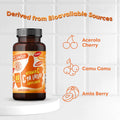 FlavCity Vitamin C Supplement, C-Ya Later! Superfood-Derived Immunity Support - Bioavailable Vitamin C Immune Support from Acerola Cherry, Rose