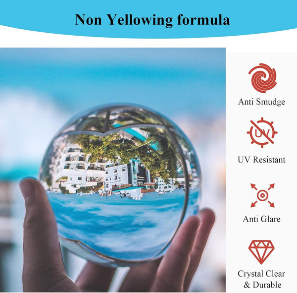 Epoxy Resin, 32OZ Epoxy Resin Crystal Clear, Not-Yellowing No-Bubble, Self Leveling Easy Pour/Mix 1:1 Casting Kit & Coating for DIY Jewelry