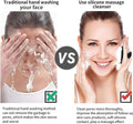 VWMYQ Face Scrubber, Pore Scrubber Silicone Face Scrubber for Men,Silicone Face Wash Brush Manual Waterproof Cleansing Skin Care Face Brushes for