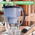 Lounsweer 100 Pcs Activated Charcoal Water Filter Coconut Shell Distiller Filters Activated Charcoal Sachets for Most Replacement Countertop Water