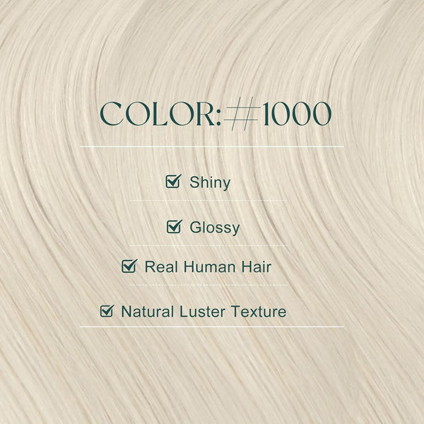 Easyouth Blonde Tape in Hair Extensions Human Hair White Blonde Human Hair Extensions Tape in 20pcs 14 Inch Softness Hair Extension Tapes in for