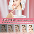 KOOKIN Lighted Vanity Makeup Mirror 16 Led Lights 180 Degree Rotation Lighted Mirror Touch Screen Adjusted Brightness Desk Mirrors USB Dual Supply