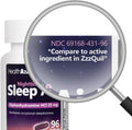 HealthA2Z Sleep Aid, Diphenhydramine HCl 25mg Softgels, Supports Deeper, Restful Sleeping, Non Habit-Forming (96 Softgels) 96 Count (Pack of 1)