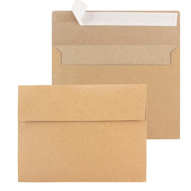100 Pack Kraft Envelopes,A7 Invitation Envelopes,5x7 Envelopes for Invitations,Envelopes,Wedding,Brown Kraft Envelopes for Personalize Birthday