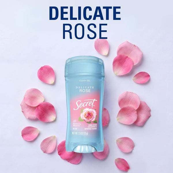 Secret Fresh Antiperspirant Deodorant for Women, 72Hr Breathable Sweat & Odor Protection, Instant Freshness & Gentle, PH Balancing Minerals, Clear