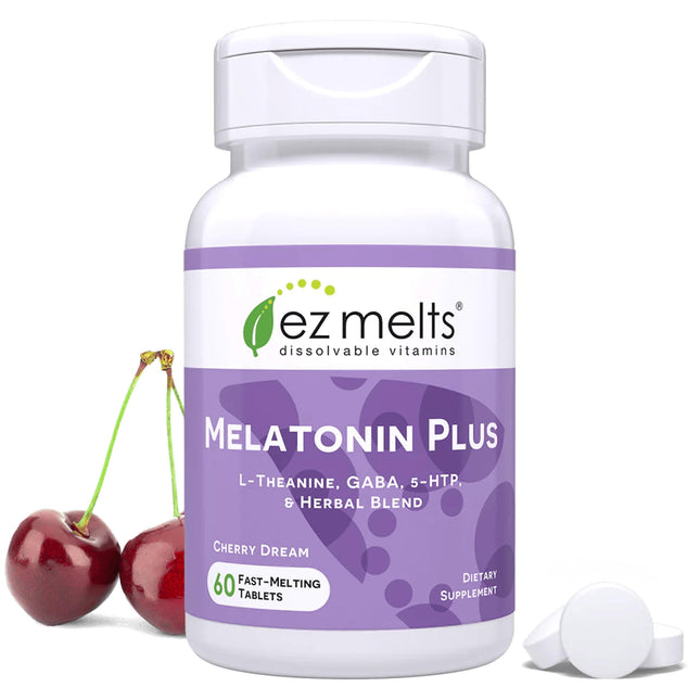 EZ Melts Dissolvable Melatonin Plus, Sugar-Free Sleep Support with Melatonin 5Mg