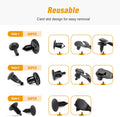 GOOACC Universal Plastic Fender Clips,200 Pcs Push Bumper Fastener Rivet Clips with 6 Size Auto Body Retainer Clips Bumpers,Car Fender Replacement
