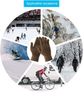 Bad Piggies Winter Gloves for Men, Touch Screen Warm Gloves with Thermal Soft Knit Fleece Lining for Running Driving Hiking