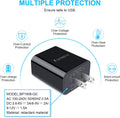 Quick Charge 3.0 Wall Charger Fast Charging Block for Samsung Galaxy A17 5G 1-Pack Black