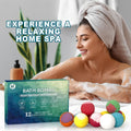 Bath Bombs Birthday Gifts for Women & Men Set, 12 Pack Handmade Natural Organic Bath Bomb with Shea Butter, Halloween Boo Basket Stuffers,