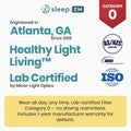 Sleep ZM Blue Light Blocking & Light Sensitivity Glasses with 14 Lens Types 23 Voyage Frame - Invisi Aid Clear Lens