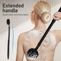 OZNER 24 Inches Silicone Back Scrubber for Shower - Extendable Long Handle Shower Brush with Dual-Sided Bristles - Exfoliating Body Scrubber for