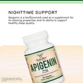 Apigenin Supplement - 50Mg per Capsule, 120 Count (Powerful Bioflavonoid Found in Chamomile Tea for Relaxation, Sleep, and Mood) Senolytic
