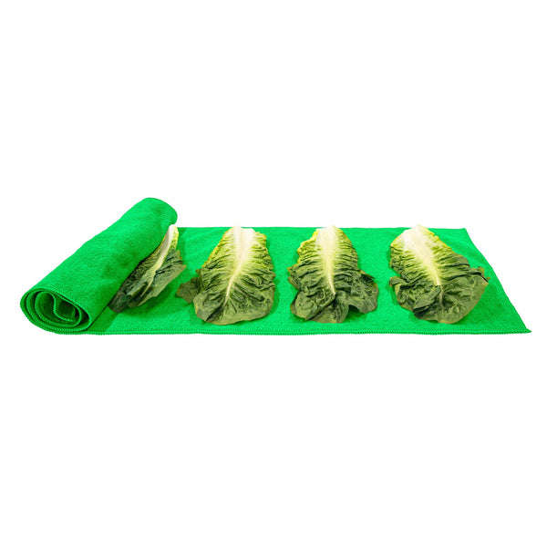 Eurow Microfiber Lettuce Wrap Towels, Ultra Absorbent Terry Weave Vegetable Drying Cloths, Reusable Kitchen Towels for Greens, Herbs, Produce,