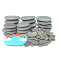 lifetop 120PCS Painting Rocks, DIY Rocks Flat & Smooth Kindness Rocks for Arts, Crafts, Decoration, Medium/Small/Tiny Rocks for Painting,Hand