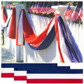 2x20 Ft Red White and Blue Banner Decorations 3 Pack,4th of July Banners for Outside,Bunting Flags for Independence Day,Labor Day,Veterans