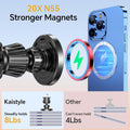 Kaistyle for MagSafe Car Mount Charger【Stronger Magnets】Magnetic Wireless Car Charger with Dashboard Pad Mounting Phone Holders for Your Car