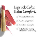 LAURA GELLER NEW YORK Jelly Balm Tinted Lip Balm – Brick House – Hydrating Lip Color with Shine Finish – Squalane & Vitamin E – Buildable Sheer to