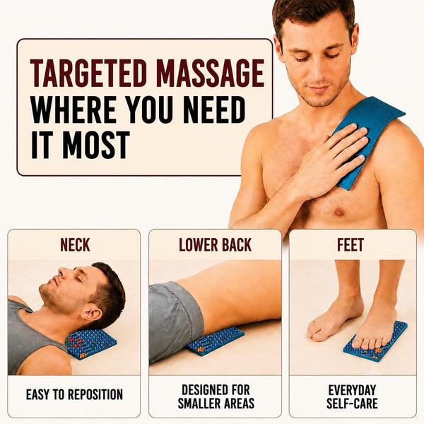 LYAPKO Flat Acupuncture Applicator CHANCE 4.9 Ag 1022 Needles Premium Acupressure Massager for Delicate Skin. Unique Patented Therapy Massage Tool