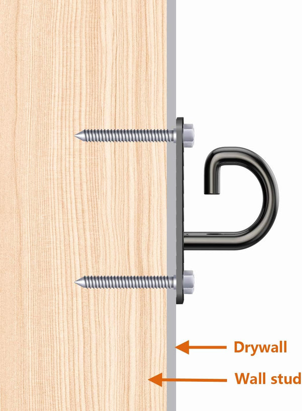 Wall Mount Workout Anchors for Resistance Bands,Body Weight Straps,Strength Training, Yoga, Home Gym, Physical Therapy Exercise and Closed Loop
