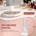 KOOKIN Makeup Mirror with Lights, Touch-Control Dimming Desk Mirror, White