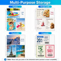 MaxGear 30 Pack 4x6 Photo Sleeves for 3 Ring Binder (180 Pictures),3 Pocket 4" x 6"-3 pockets 30 pack
