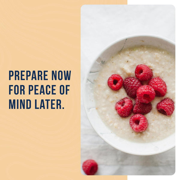 Creamy Wheat Cereal Can Emergency Food Supply, 55 Servings, 10 Year Shelf Life - Instant Breakfast Food and Healthy Snack Creamy Wheat 63 Ounce
