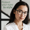 MIGSIR Blue Light Blocking Glasses for Computer Gaming, Fashion Fake anti Eye Strain Eyeglasses for Women Men