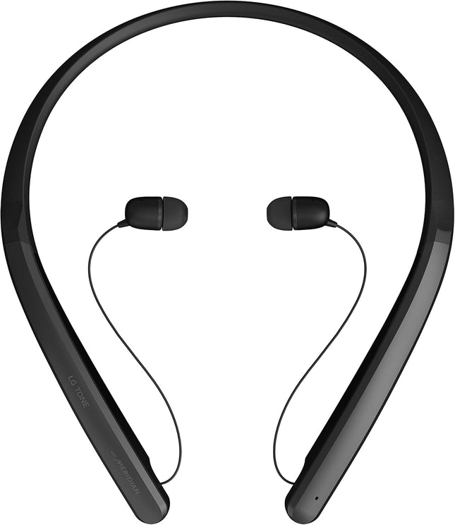 LG TONE Flex Wireless Bluetooth Stereo Neckband Earbuds HBS-XL7 - 32-Bit Hi-Fi DAC, Meridian Audio, Black