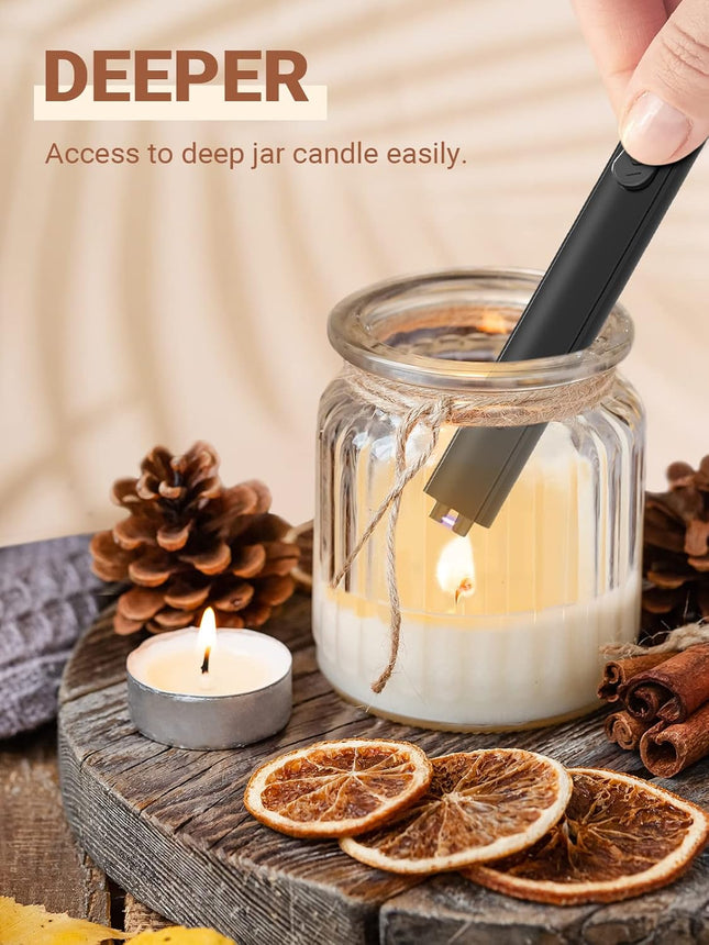 Candle Lighter Stocking Stuffers for Women Men, Electric Candle Lighter USB Rechargeable Graduation Gifts for Him Wife G
