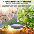 Hanging Bird Bath Hanging Bird-Feeder - CARGEN Garden BirdBath Tray Wildlife Feeder Plate Water Bowl or Water Bowl for Outdoors Garden Patio