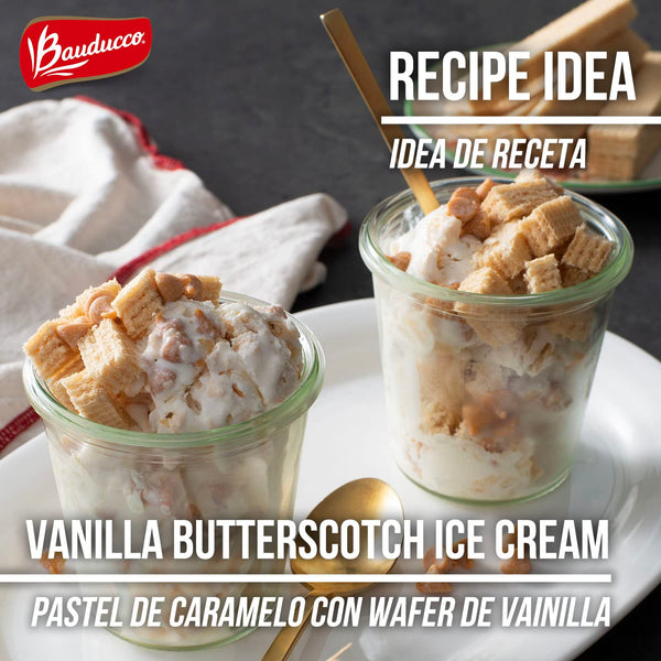 Bauducco Vanilla Wafers - Crispy Wafer Cookies With 3 Delicious, Indulgent, Decadent Layers of Vanilla Flavored Cream - Delicious Sweet Snack or