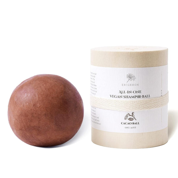 All-In-One Cacao Shampoo Bar for Every Hair Type & Skin Types, Cruelty-Free, Vegan, Natural Ingredients Handmade with No Plastic, Eco-Friendly & Zero Waste