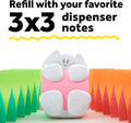Post-it Note Dispenser, White Cat Design, 1 Dispenser, 1 Pad, 45 Sheets 1 Count