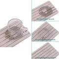 NiuYichee 2 PCS Water Absorbent diatomite Coasters, 8.3" x 4" Water Absorbing Stone Tray for Sink, Stone Drying mat for Kitchen Counter, Stone