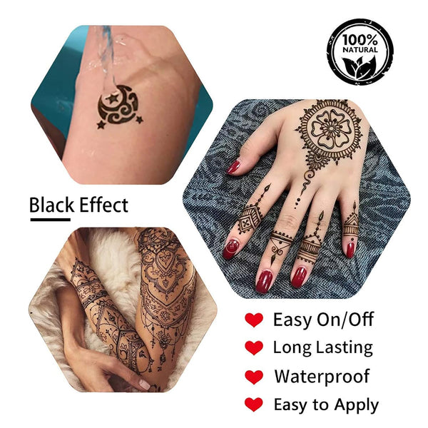 Temporary Tattoos Kit, Yomagine Semi Permanent Tattoo Ink, DIY Fake Freckles Temporary Tattoos for Women Men Teen, Summer Trend Freehand Ink with