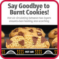 GoodCook AirPerfect Insulated Cookie Sheets Set of 2 Nonstick Carbon Steel Construction Pans for No-Burn Baking with Ergonomic Grip, 16 x 14-Inch,