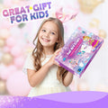 URMYWO Fun Foil Art Craft Supplies Kits, Princess Arts and Crafts for Kids Ages 4-8, No Mess DIY Creative Activity Sticker & Coloring Books,