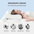 Bedsure Cervical Neck Support Pillow for Sleeping, Ergonomic Odorless Memory Foam Cervical Contour Orthopedic Pillow for Neck Pain Relief, for