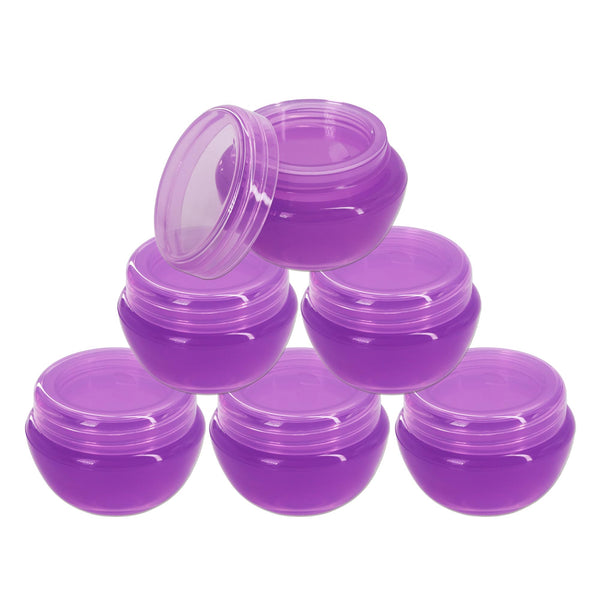 Beauticom 10G/10ML Frosted Container Jars with Inner Liner for Scrubs, Oils, Salves, Creams, Lotions, Makeup Cosmetics, Nail Accessories, Beauty
