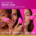 Beautyblender Original Pink Makeup Sponge | Super-Soft Blending Foam for Foundations, Powders and Creams | Reusable & Washable, Vegan &