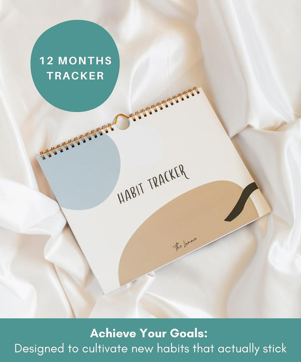 Lamare Habit Tracker Calendar and Food Journal for Women â Goal Setting, Wellness Planner, Meal Planner, Fitness Tracker, Weight Loss Journal,