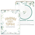 Bloom Daily Planners Hanging Habit Tracking Calendar â Undated 12 Month Inspirational Habit Tracker for Daily, Weekly & Monthly Goals (8â X 10â)