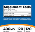 Nutricost Vitamin B2 (Riboflavin) 400Mg, 120 Capsules - Gluten Free, Non-Gmo