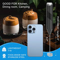 Double Whisk Milk Frother, Handheld Electric Blender stick, Drink Mixer with Food Grade Stainless Steel Stirrer, Battery Operated Foam Maker for