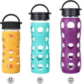 Lifefactory 22-Ounce Bpa-Free Glass Water Bottle with Classic Cap and Protective Silicone Sleeve, Onyx