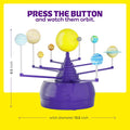 Dan&Darci 360° Orbiting Solar System for Kids - Paint & Build Model Kit - Arts and Crafts for Kid Ages 8-12, 4-6, 4-8, 6-8 - Space Toys 8-10 -